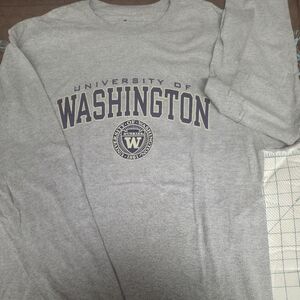 University of Washington Gray Champion Long Sleeve Tee
